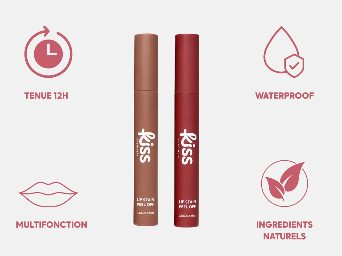 Lip Stain — tenue 12h, waterproof, multifonction